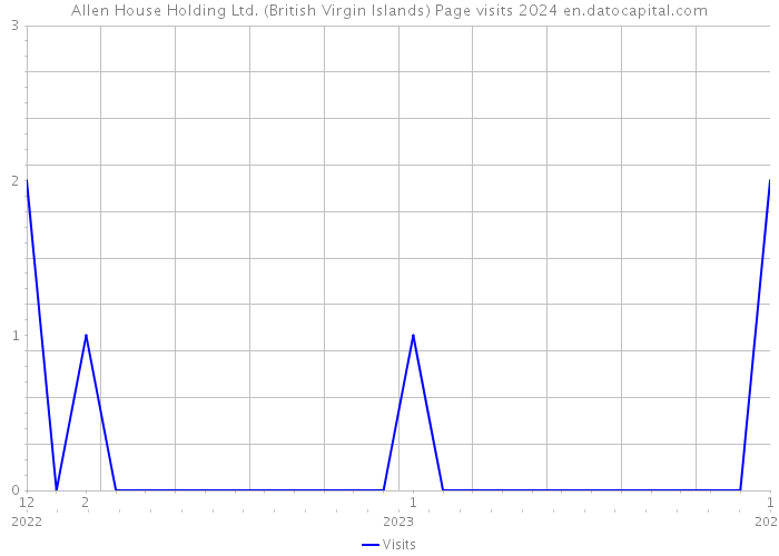 Allen House Holding Ltd. (British Virgin Islands) Page visits 2024 