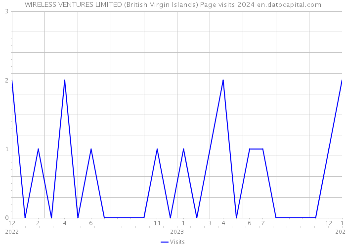 WIRELESS VENTURES LIMITED (British Virgin Islands) Page visits 2024 