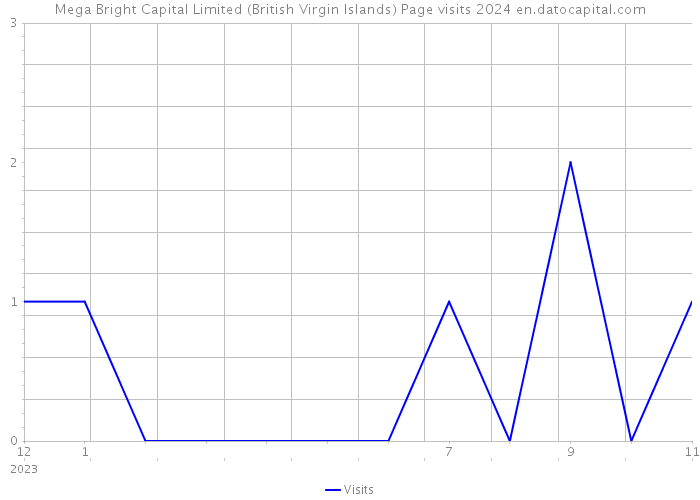Mega Bright Capital Limited (British Virgin Islands) Page visits 2024 