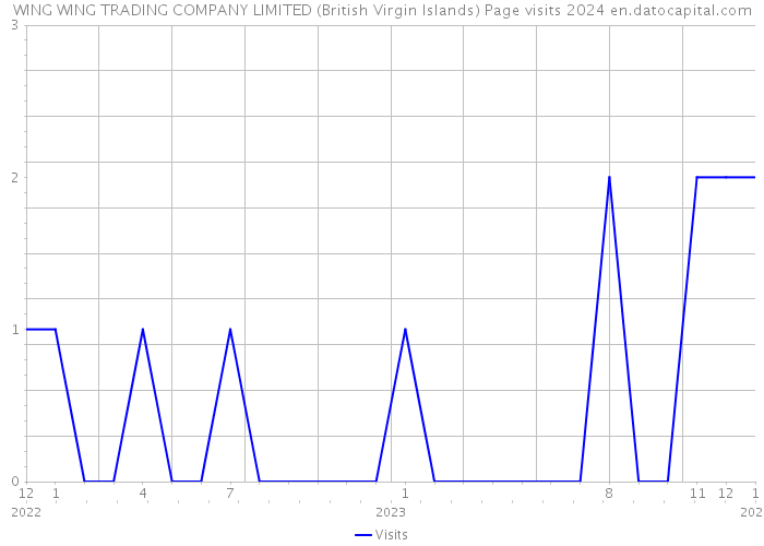 WING WING TRADING COMPANY LIMITED (British Virgin Islands) Page visits 2024 