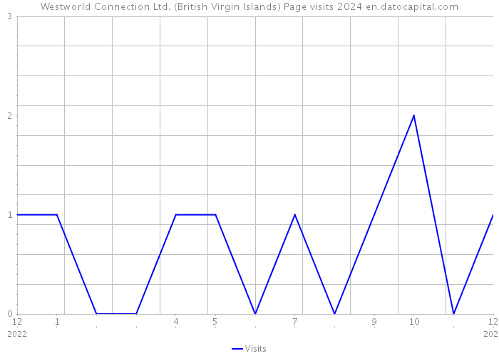 Westworld Connection Ltd. (British Virgin Islands) Page visits 2024 