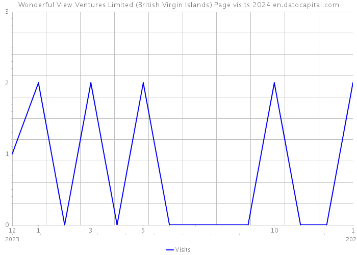 Wonderful View Ventures Limited (British Virgin Islands) Page visits 2024 
