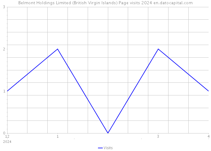 Belmont Holdings Limited (British Virgin Islands) Page visits 2024 