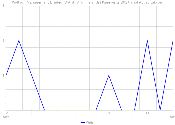 Wolfson Management Limited (British Virgin Islands) Page visits 2024 