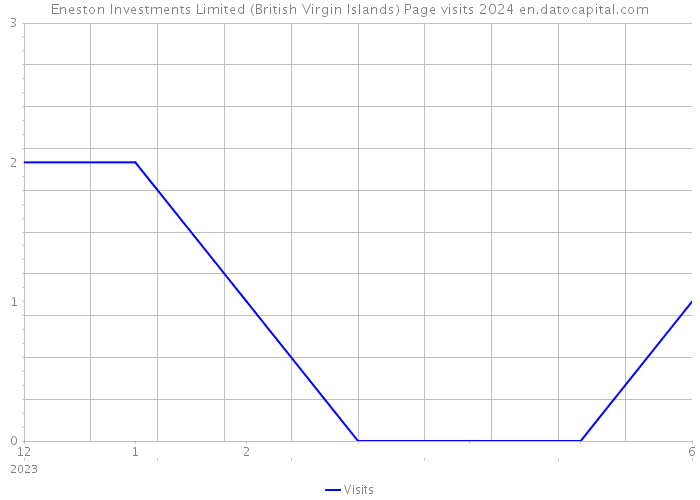 Eneston Investments Limited (British Virgin Islands) Page visits 2024 