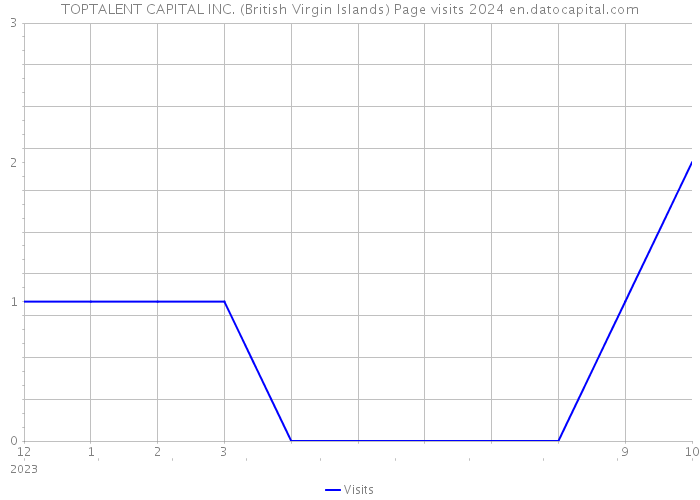 TOPTALENT CAPITAL INC. (British Virgin Islands) Page visits 2024 