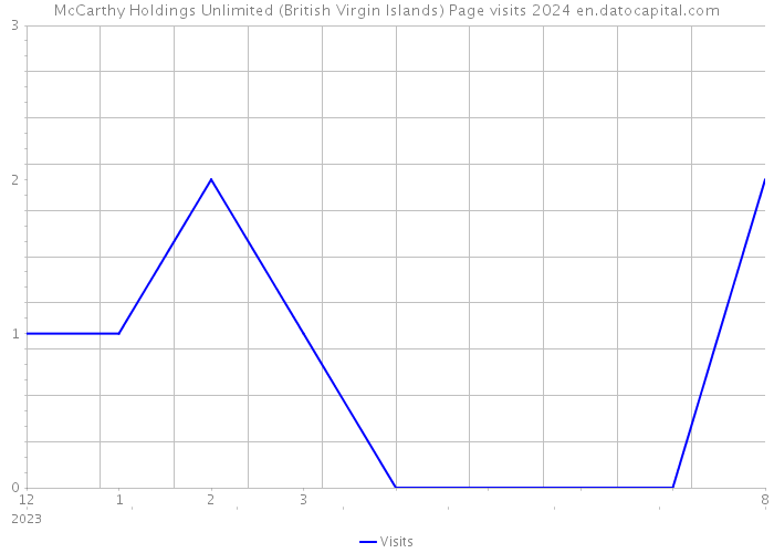 McCarthy Holdings Unlimited (British Virgin Islands) Page visits 2024 