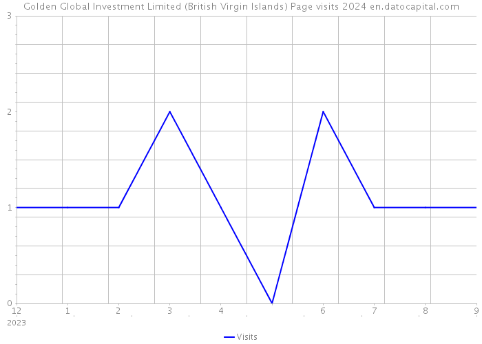 Golden Global Investment Limited (British Virgin Islands) Page visits 2024 