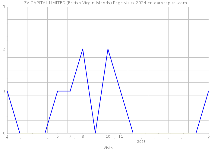 ZV CAPITAL LIMITED (British Virgin Islands) Page visits 2024 