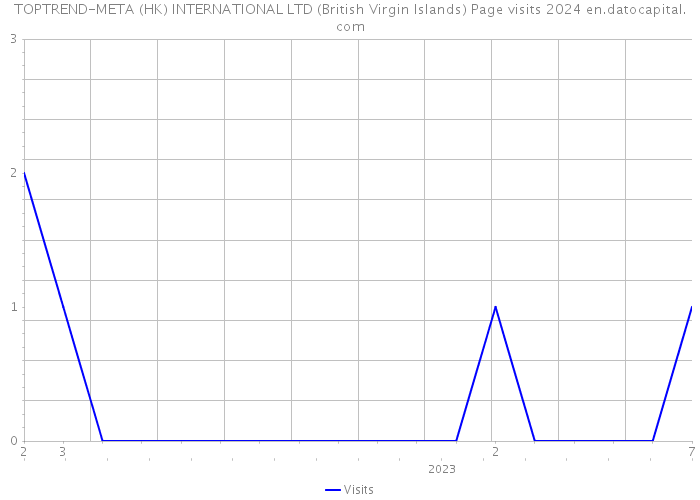TOPTREND-META (HK) INTERNATIONAL LTD (British Virgin Islands) Page visits 2024 