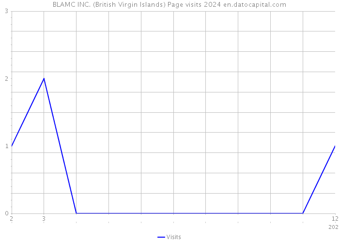 BLAMC INC. (British Virgin Islands) Page visits 2024 