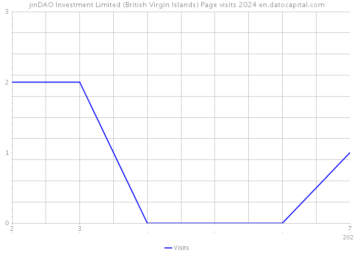 jinDAO Investment Limited (British Virgin Islands) Page visits 2024 