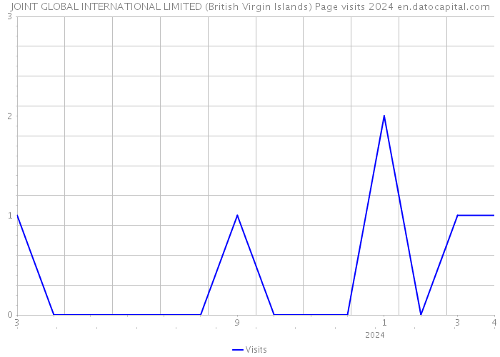 JOINT GLOBAL INTERNATIONAL LIMITED (British Virgin Islands) Page visits 2024 
