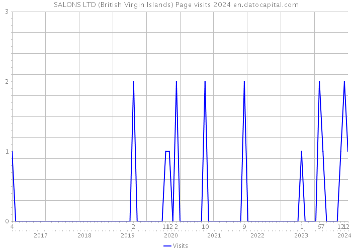SALONS LTD (British Virgin Islands) Page visits 2024 