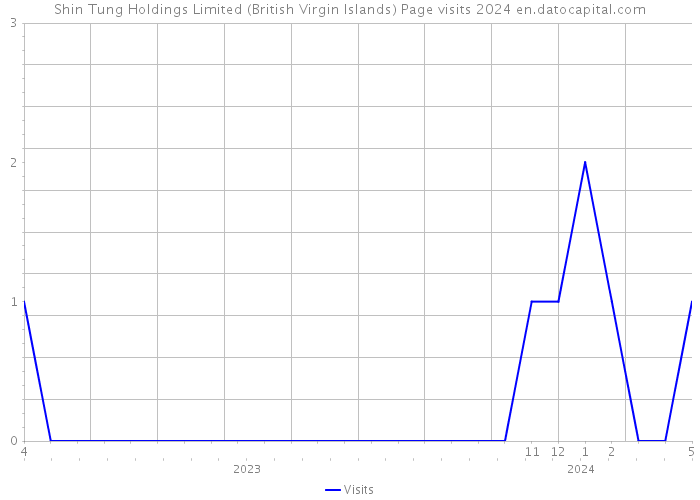 Shin Tung Holdings Limited (British Virgin Islands) Page visits 2024 
