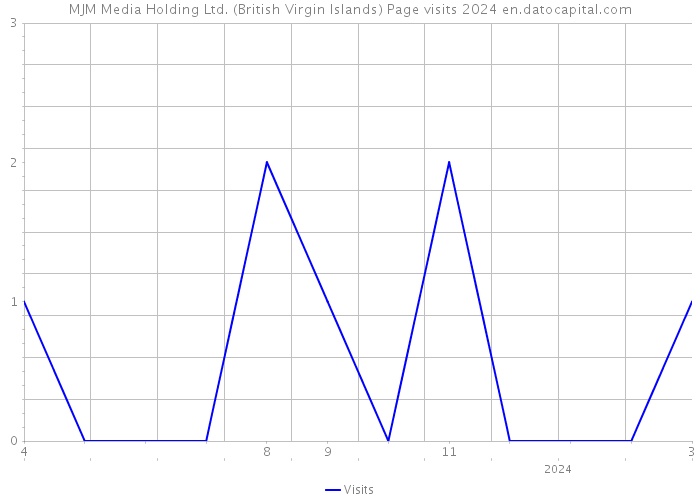 MJM Media Holding Ltd. (British Virgin Islands) Page visits 2024 