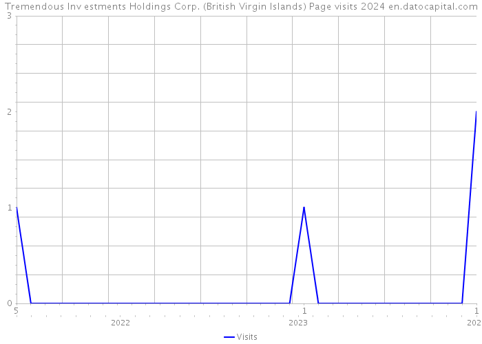 Tremendous Inv estments Holdings Corp. (British Virgin Islands) Page visits 2024 