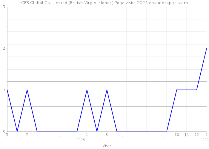 GES Global Co. Limited (British Virgin Islands) Page visits 2024 