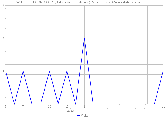WELES TELECOM CORP. (British Virgin Islands) Page visits 2024 