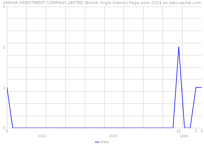 AMANA INVESTMENT COMPANY LIMITED (British Virgin Islands) Page visits 2024 