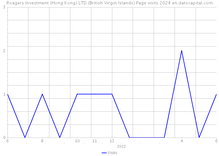 Roagers Investment (Hong Kong) LTD (British Virgin Islands) Page visits 2024 