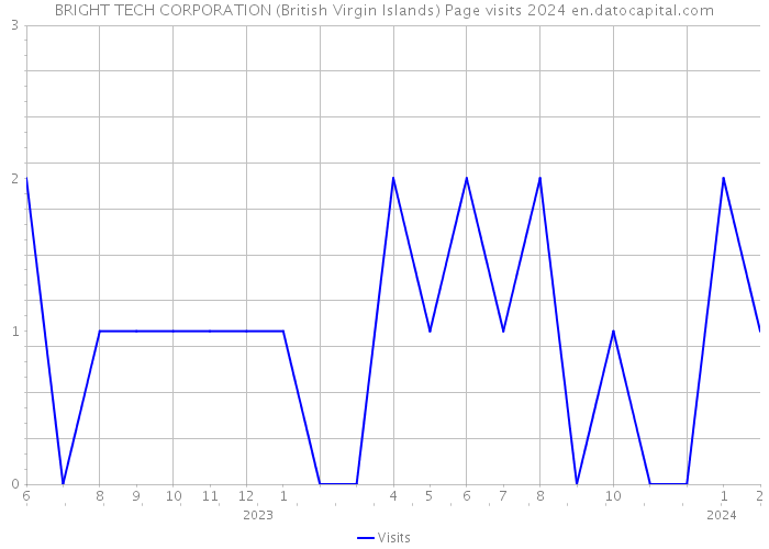 BRIGHT TECH CORPORATION (British Virgin Islands) Page visits 2024 