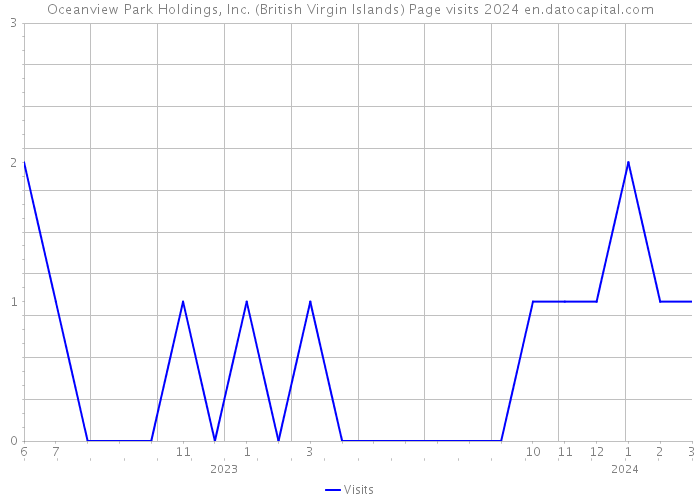 Oceanview Park Holdings, Inc. (British Virgin Islands) Page visits 2024 