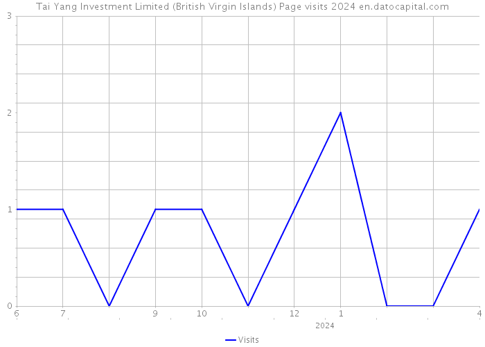 Tai Yang Investment Limited (British Virgin Islands) Page visits 2024 