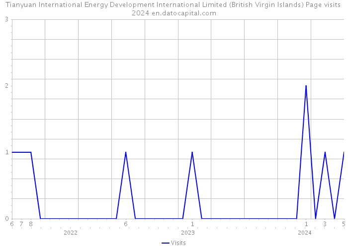 Tianyuan International Energy Development International Limited (British Virgin Islands) Page visits 2024 