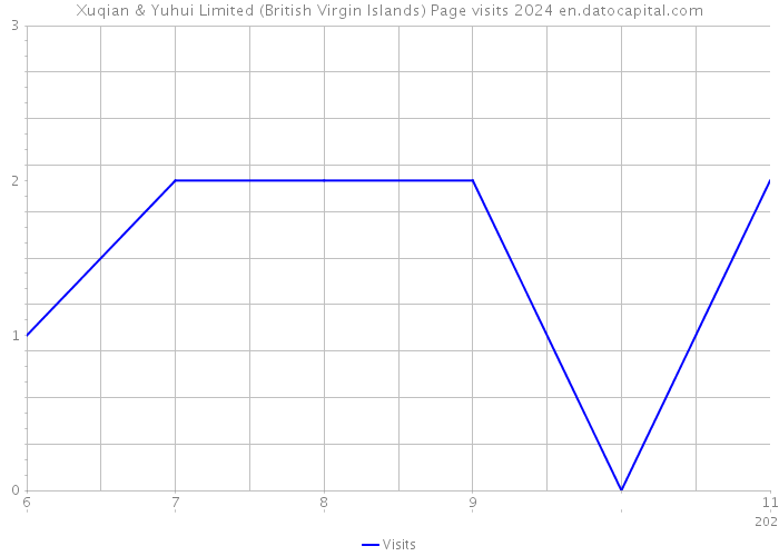 Xuqian & Yuhui Limited (British Virgin Islands) Page visits 2024 