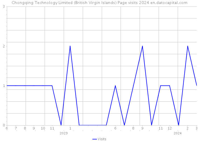 Chongqing Technology Limited (British Virgin Islands) Page visits 2024 