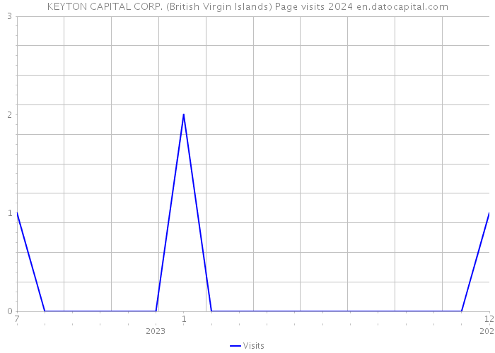 KEYTON CAPITAL CORP. (British Virgin Islands) Page visits 2024 