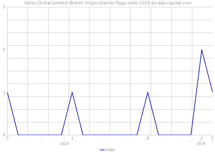 Valley Global Limited (British Virgin Islands) Page visits 2024 