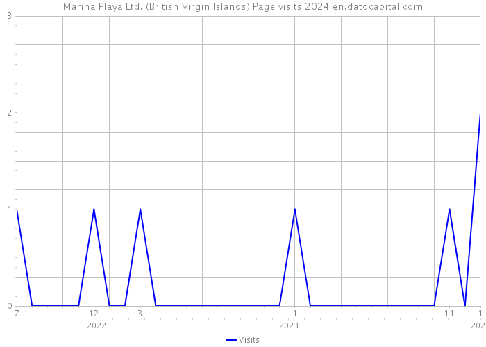 Marina Playa Ltd. (British Virgin Islands) Page visits 2024 