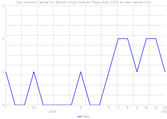Vun Venture Capital Inc (British Virgin Islands) Page visits 2024 