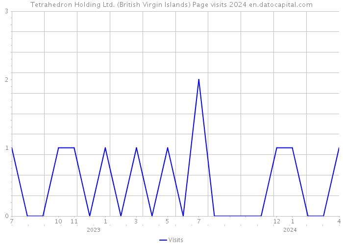 Tetrahedron Holding Ltd. (British Virgin Islands) Page visits 2024 