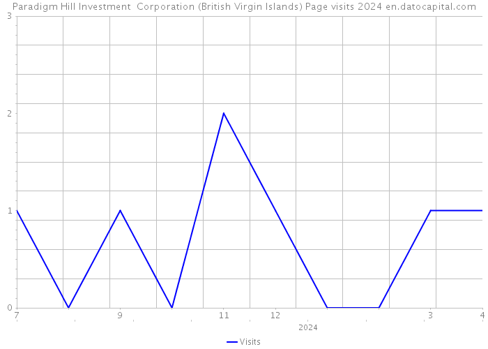Paradigm Hill Investment Corporation (British Virgin Islands) Page visits 2024 