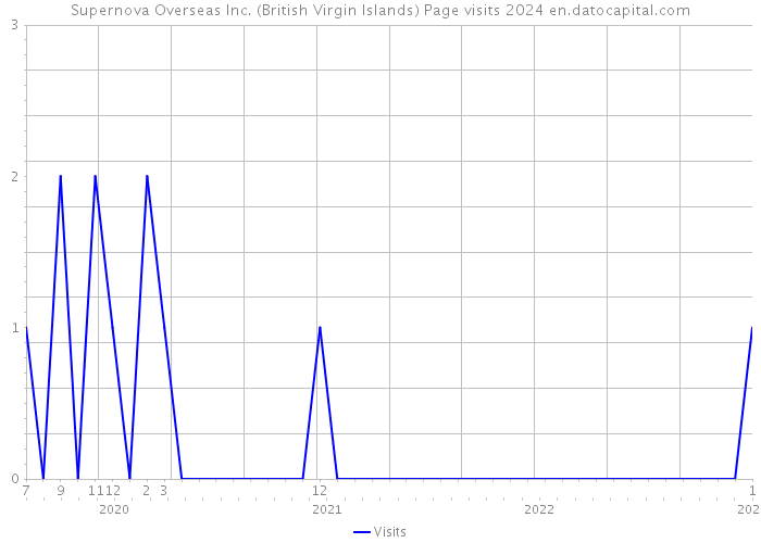Supernova Overseas Inc. (British Virgin Islands) Page visits 2024 