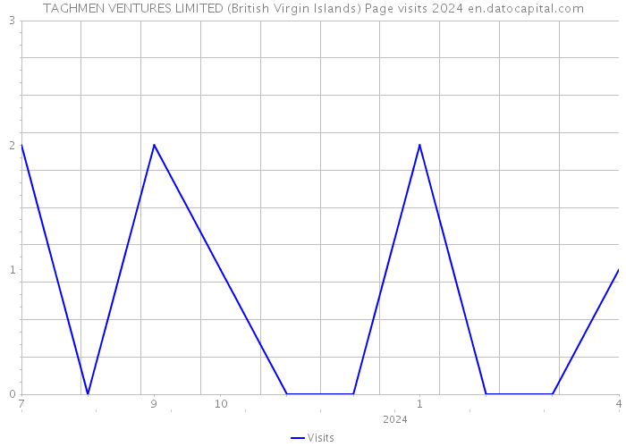 TAGHMEN VENTURES LIMITED (British Virgin Islands) Page visits 2024 