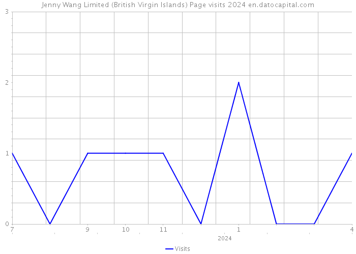 Jenny Wang Limited (British Virgin Islands) Page visits 2024 