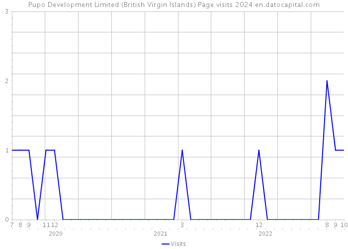 Pupo Development Limited (British Virgin Islands) Page visits 2024 