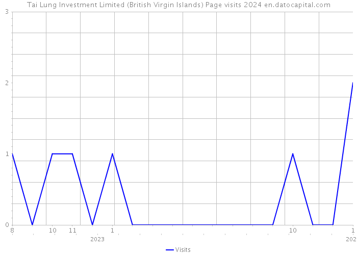 Tai Lung Investment Limited (British Virgin Islands) Page visits 2024 
