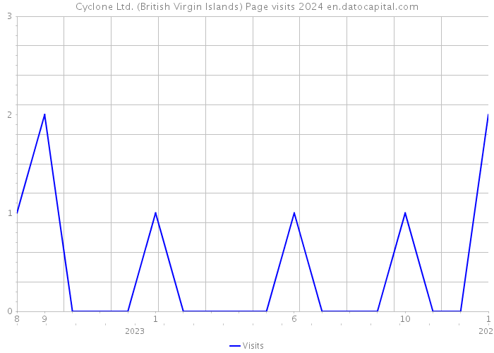 Cyclone Ltd. (British Virgin Islands) Page visits 2024 