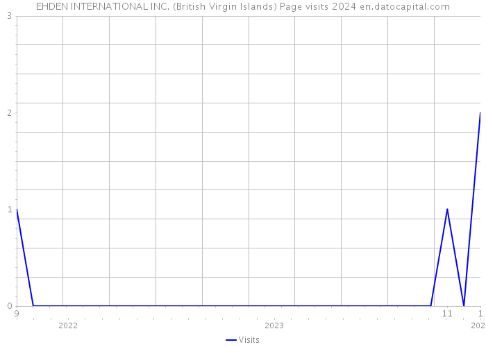 EHDEN INTERNATIONAL INC. (British Virgin Islands) Page visits 2024 