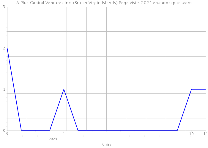 A Plus Capital Ventures Inc. (British Virgin Islands) Page visits 2024 