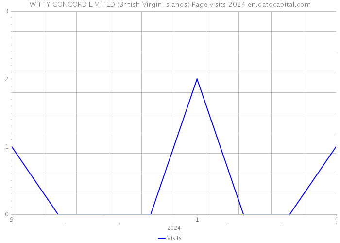 WITTY CONCORD LIMITED (British Virgin Islands) Page visits 2024 