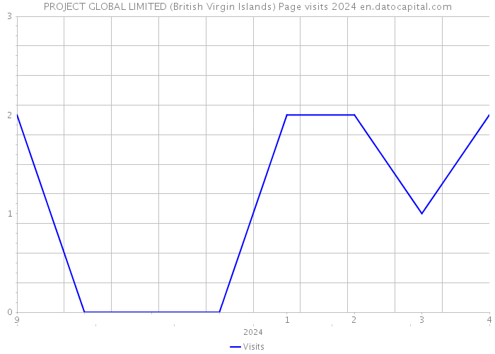 PROJECT GLOBAL LIMITED (British Virgin Islands) Page visits 2024 