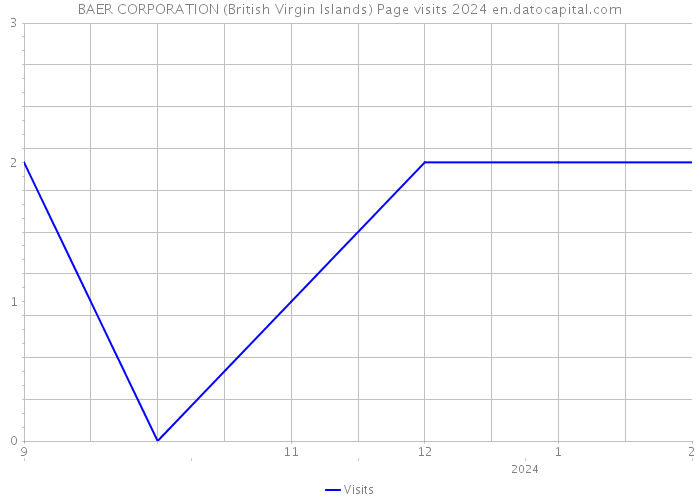 BAER CORPORATION (British Virgin Islands) Page visits 2024 