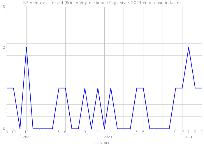 NS Ventures Limited (British Virgin Islands) Page visits 2024 