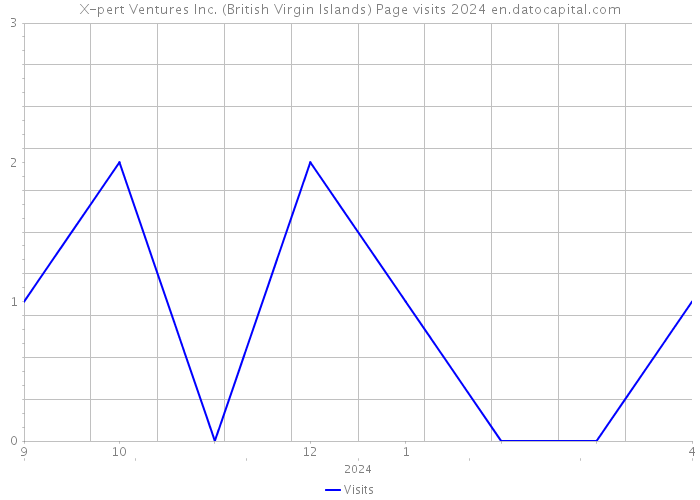 X-pert Ventures Inc. (British Virgin Islands) Page visits 2024 